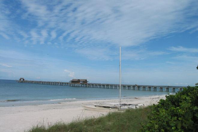 Muster Luxus Villa mit Pool&nbsp;Marco Island / Florida&nbsp;:&nbsp;&nbsp;Ausblick zum Pier&nbsp;
